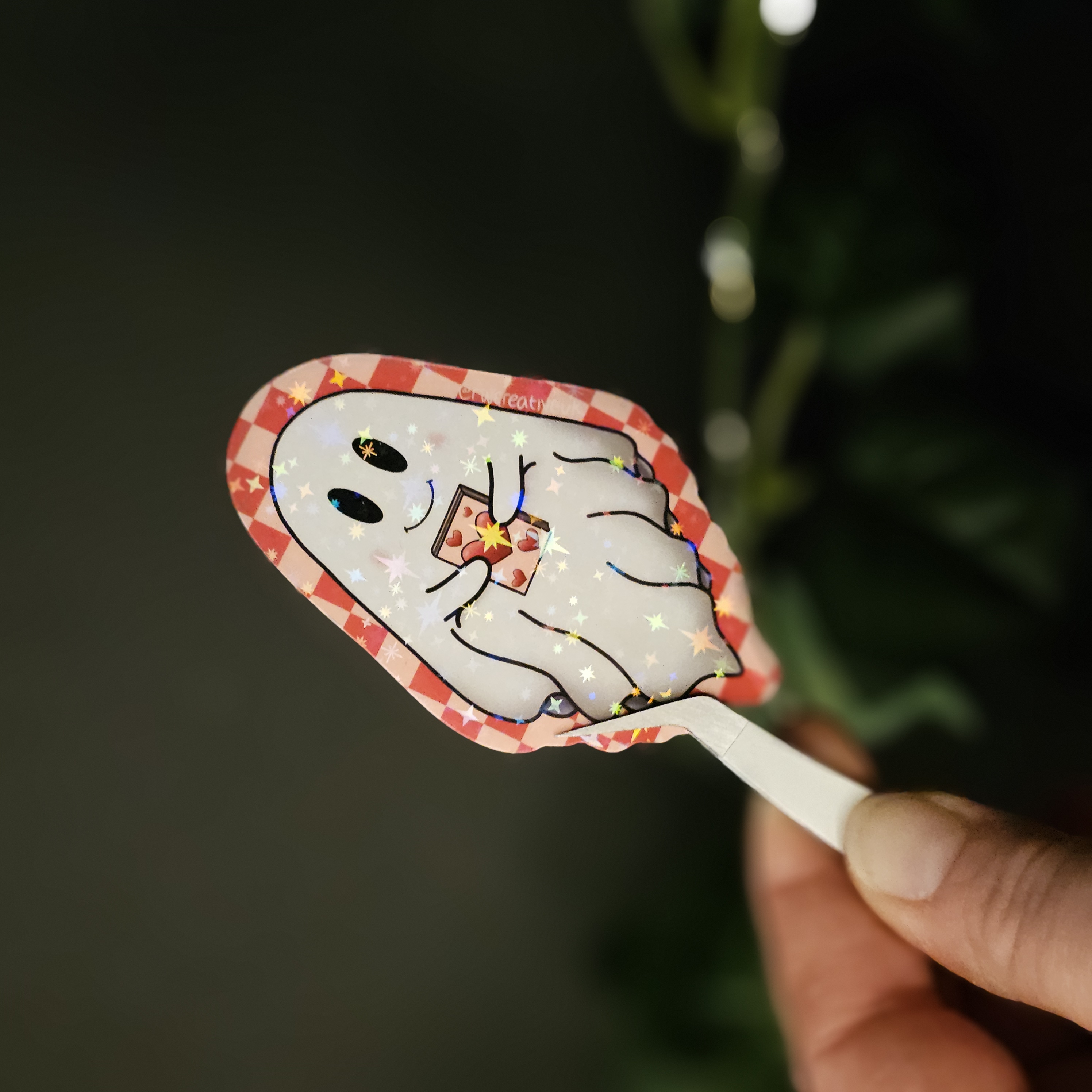 Bookish Ghostie Sticker