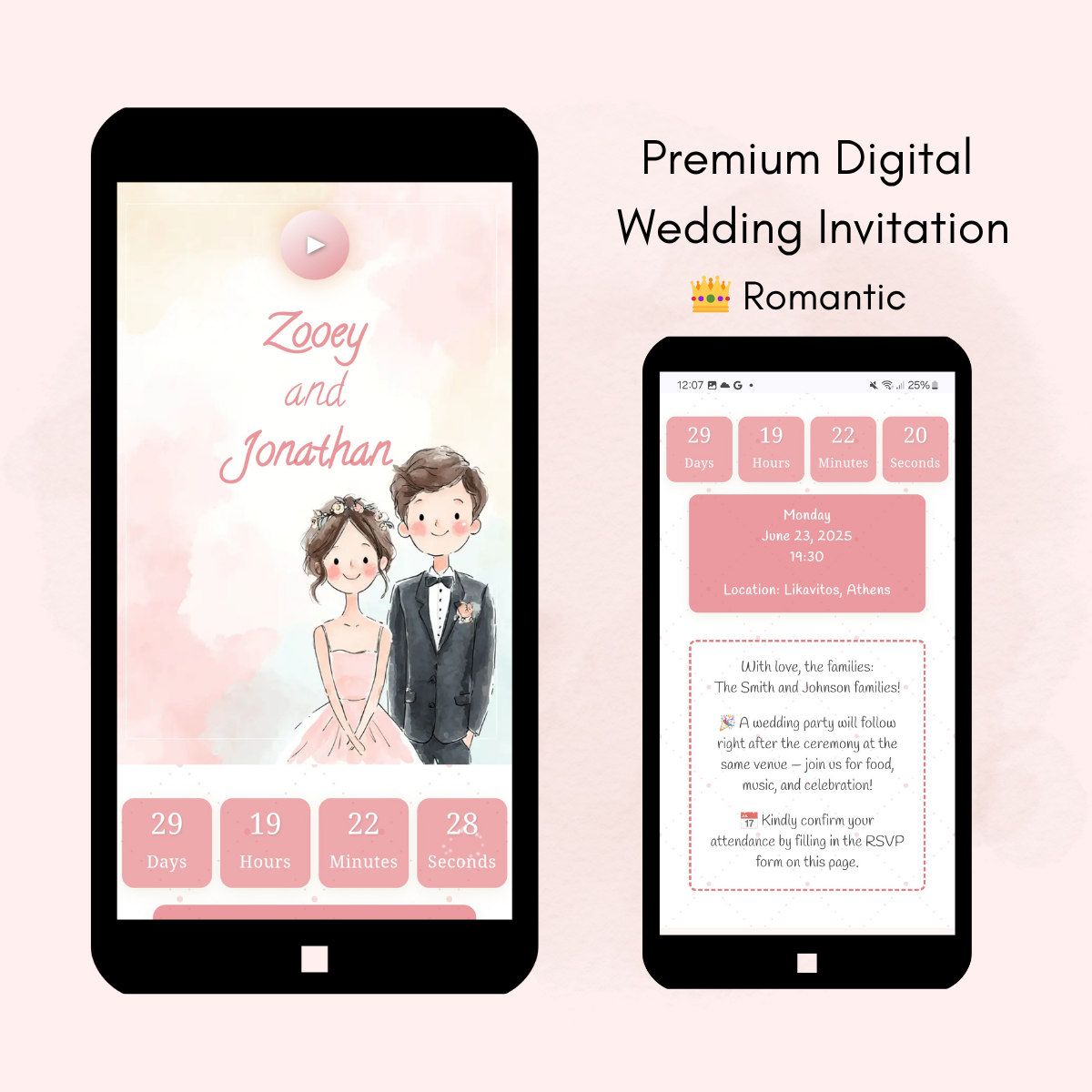 Romance-Inspired Interactive & Personalized Wedding Invitation Website