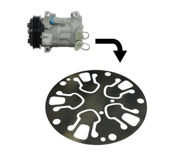 Junta Placa Válvula Interna Compressor Cvc / Mahle 5 Pistões