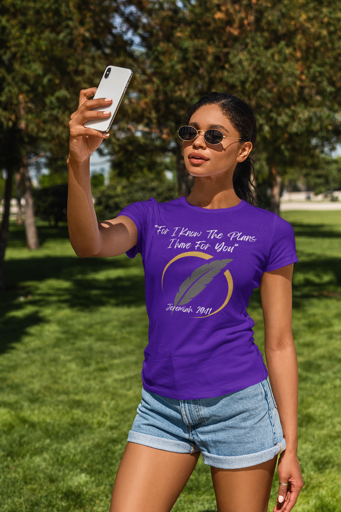 Purple Graphic T-Shirt
