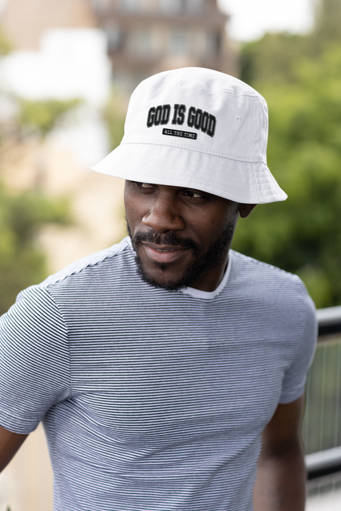 White Bucket Hat