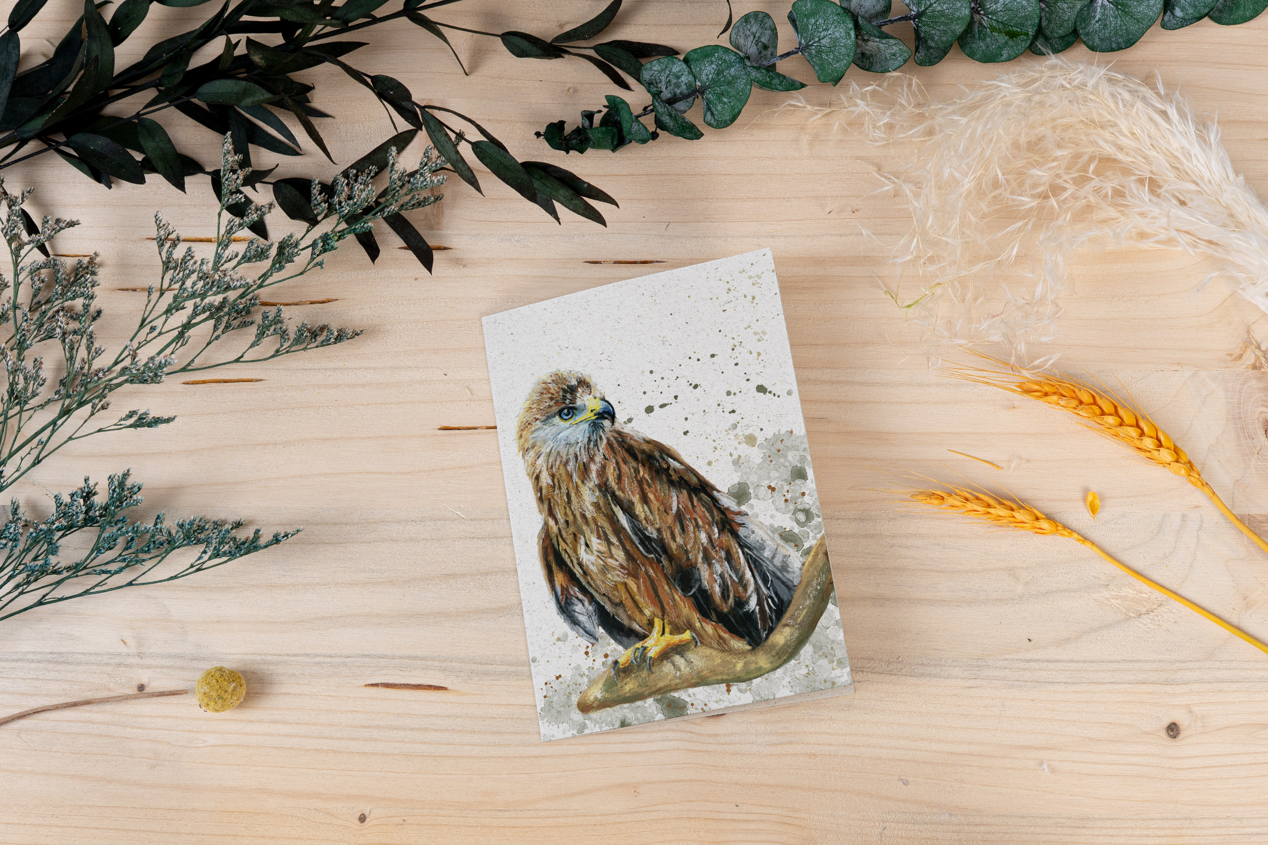 Grußkarte "Wächter der Lüfte - Rotmilan"