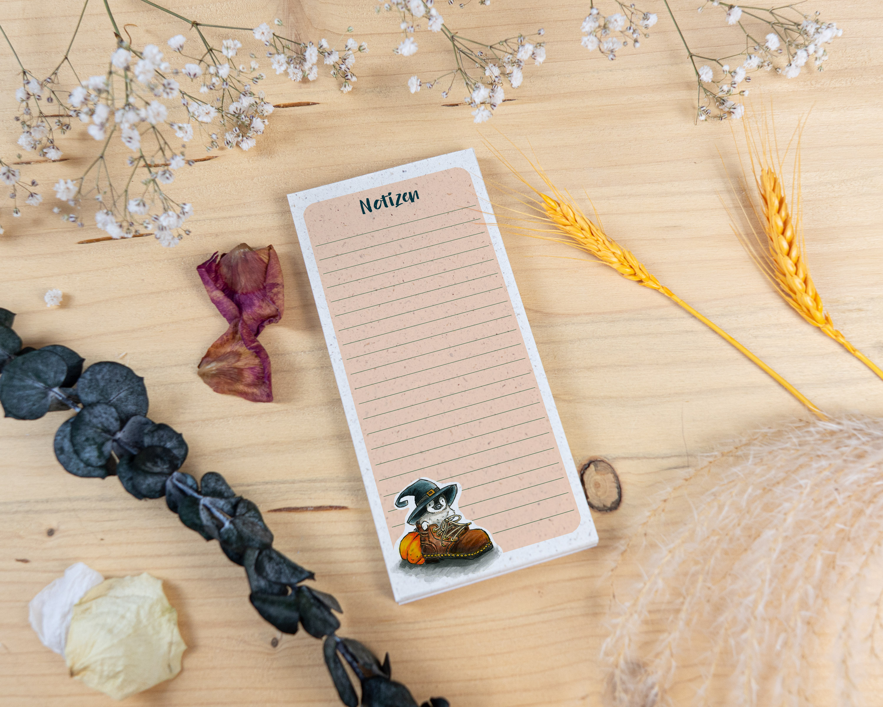 Notizblock - Pinguin im Schuh