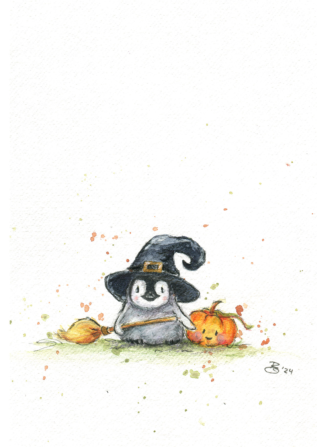 Fine Art Print „Hexenpinguin“