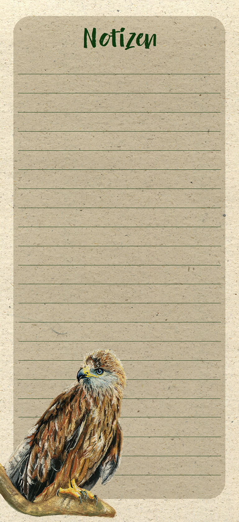 Notizblock - Rotmilan