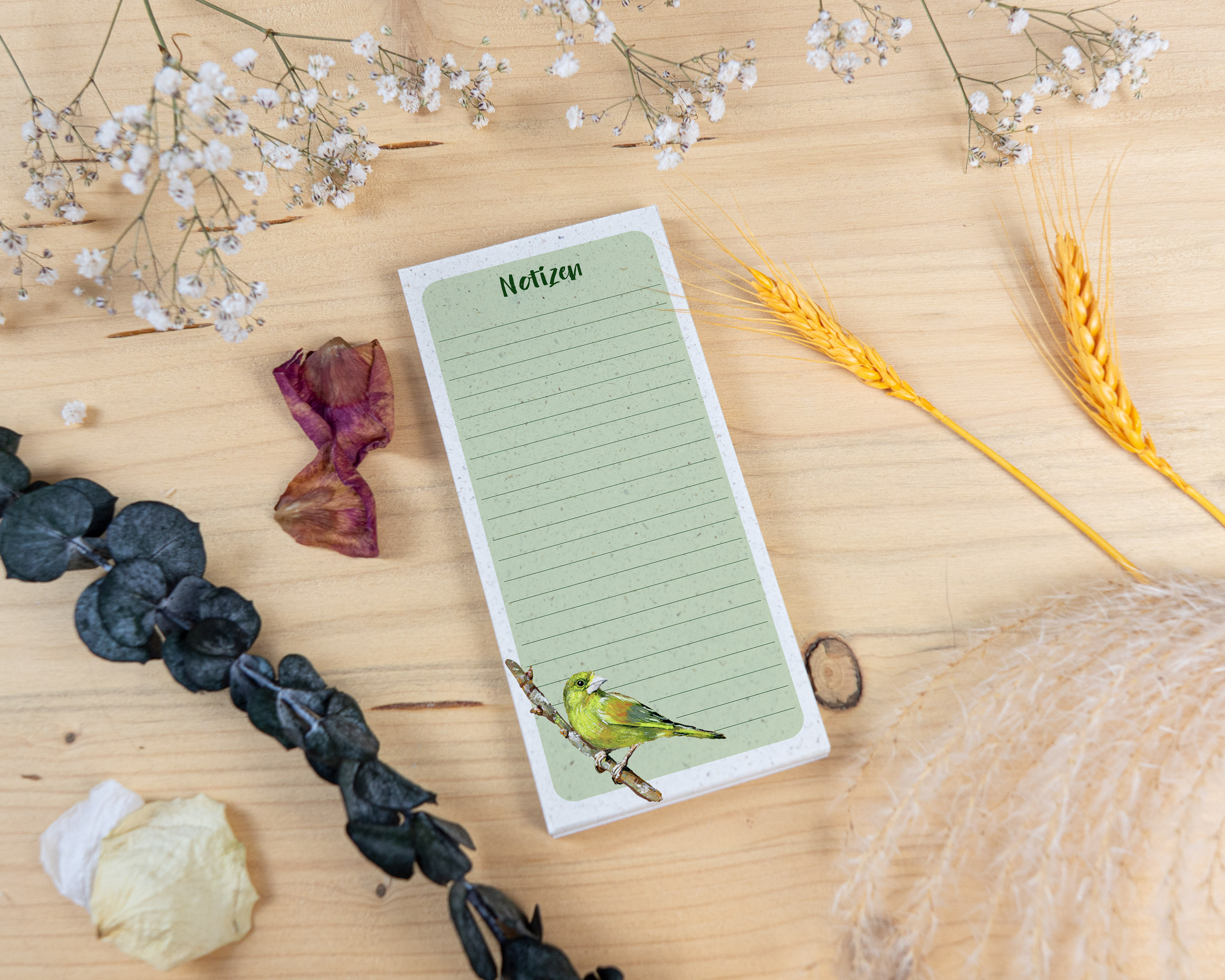Notizblock - Grünfink