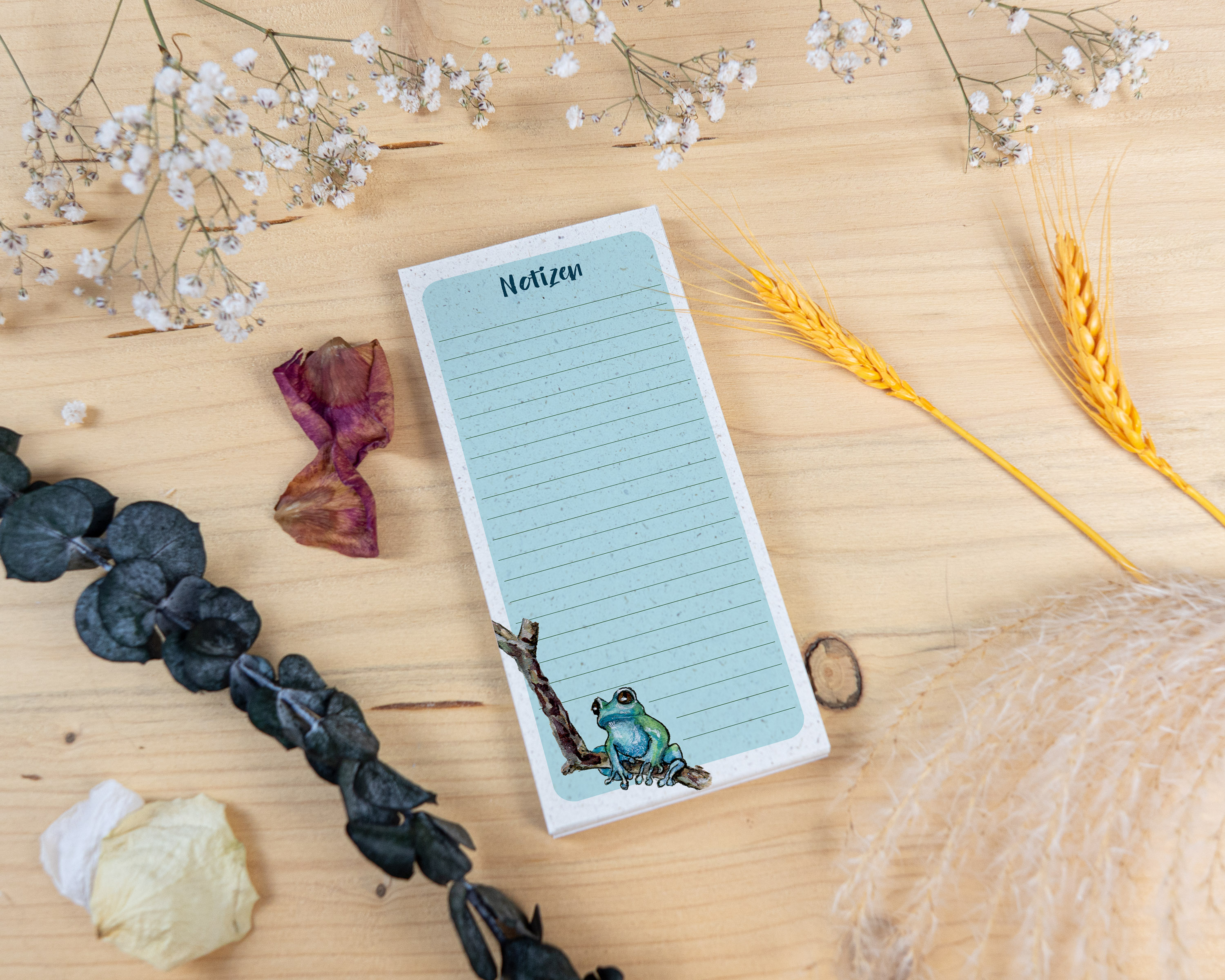 Notizblock - Frosch