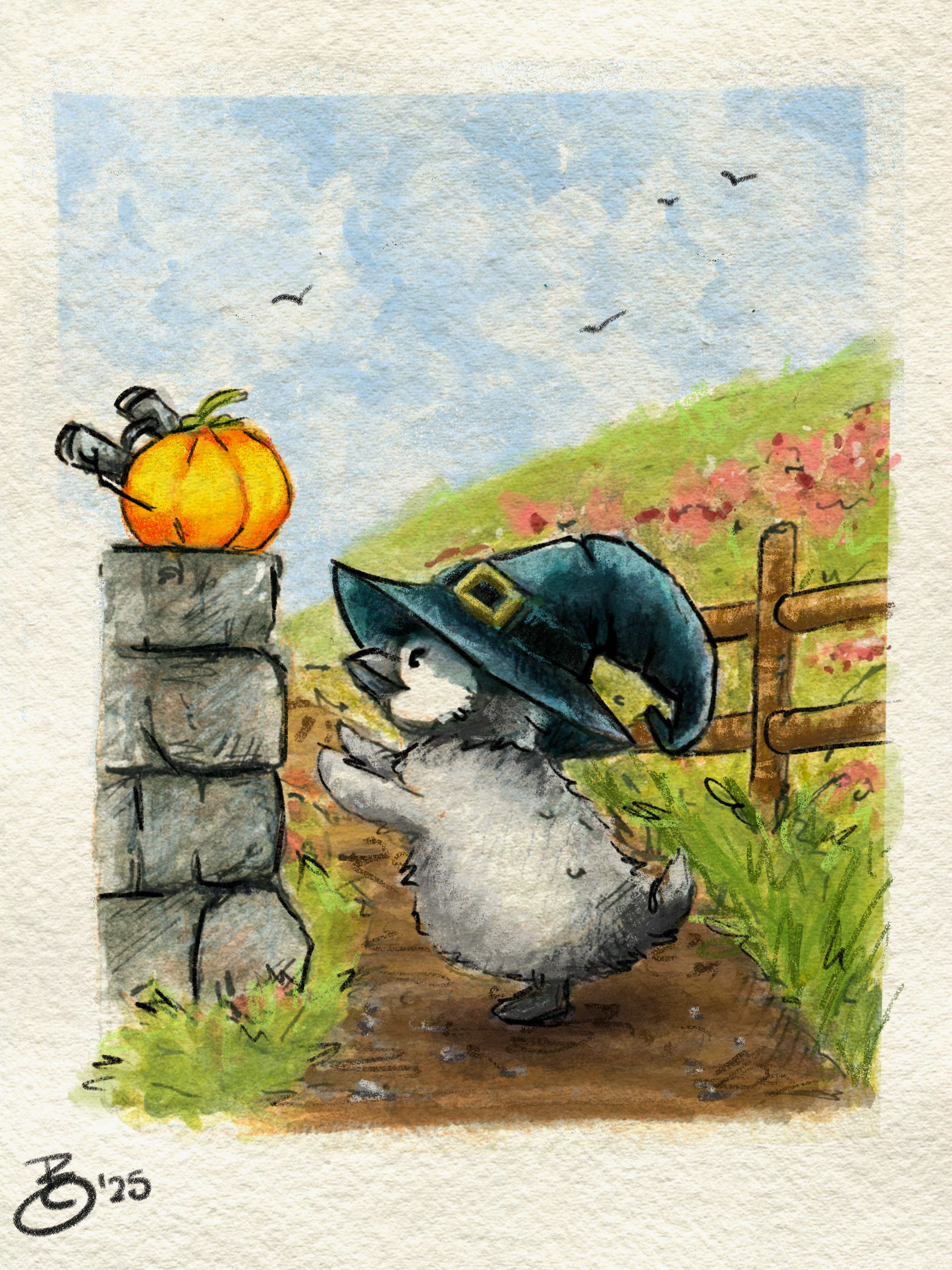 Fine Art Print „Hexenpinguin“