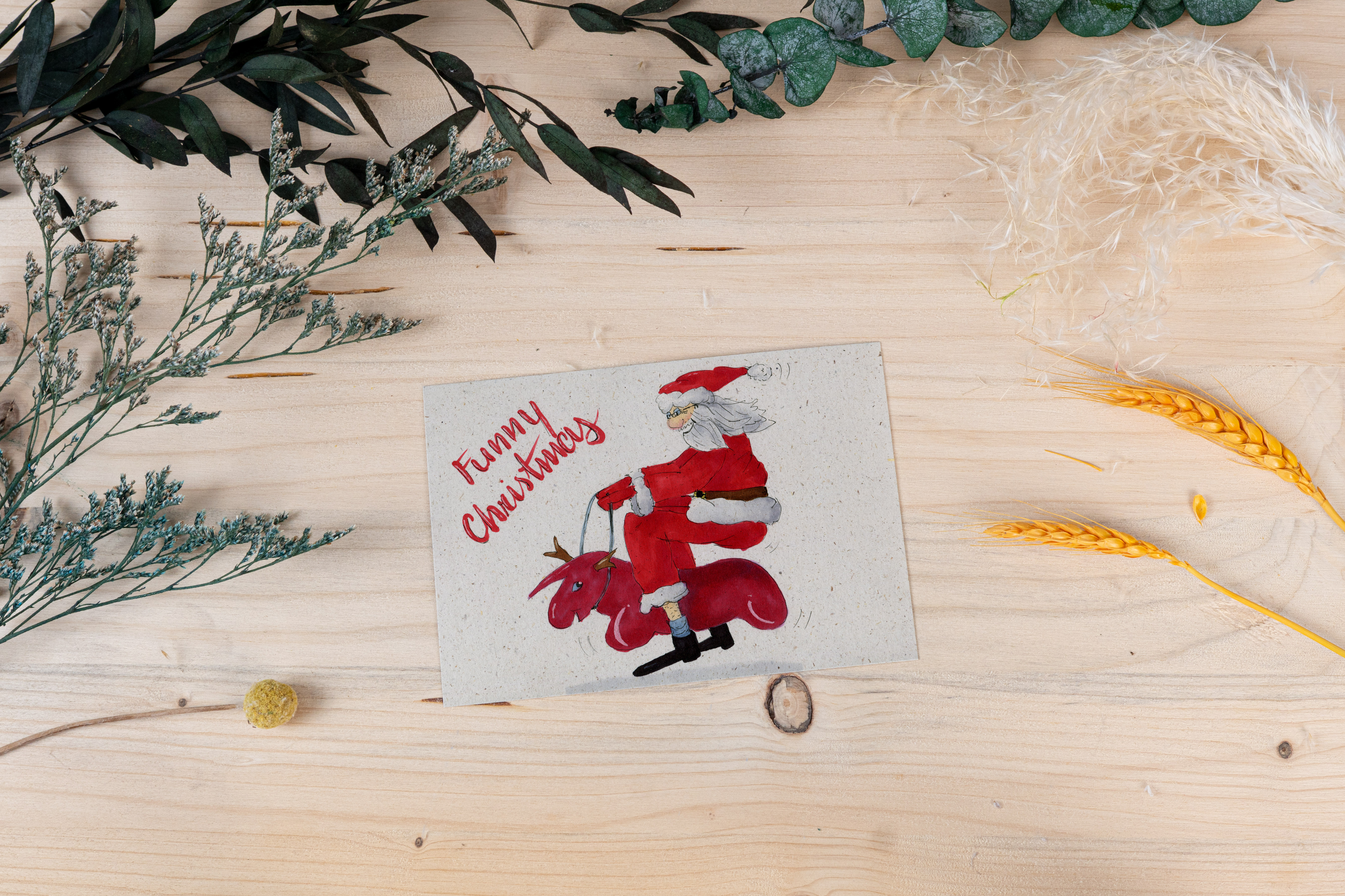 Weihnachtskarte „Funny Christmans“