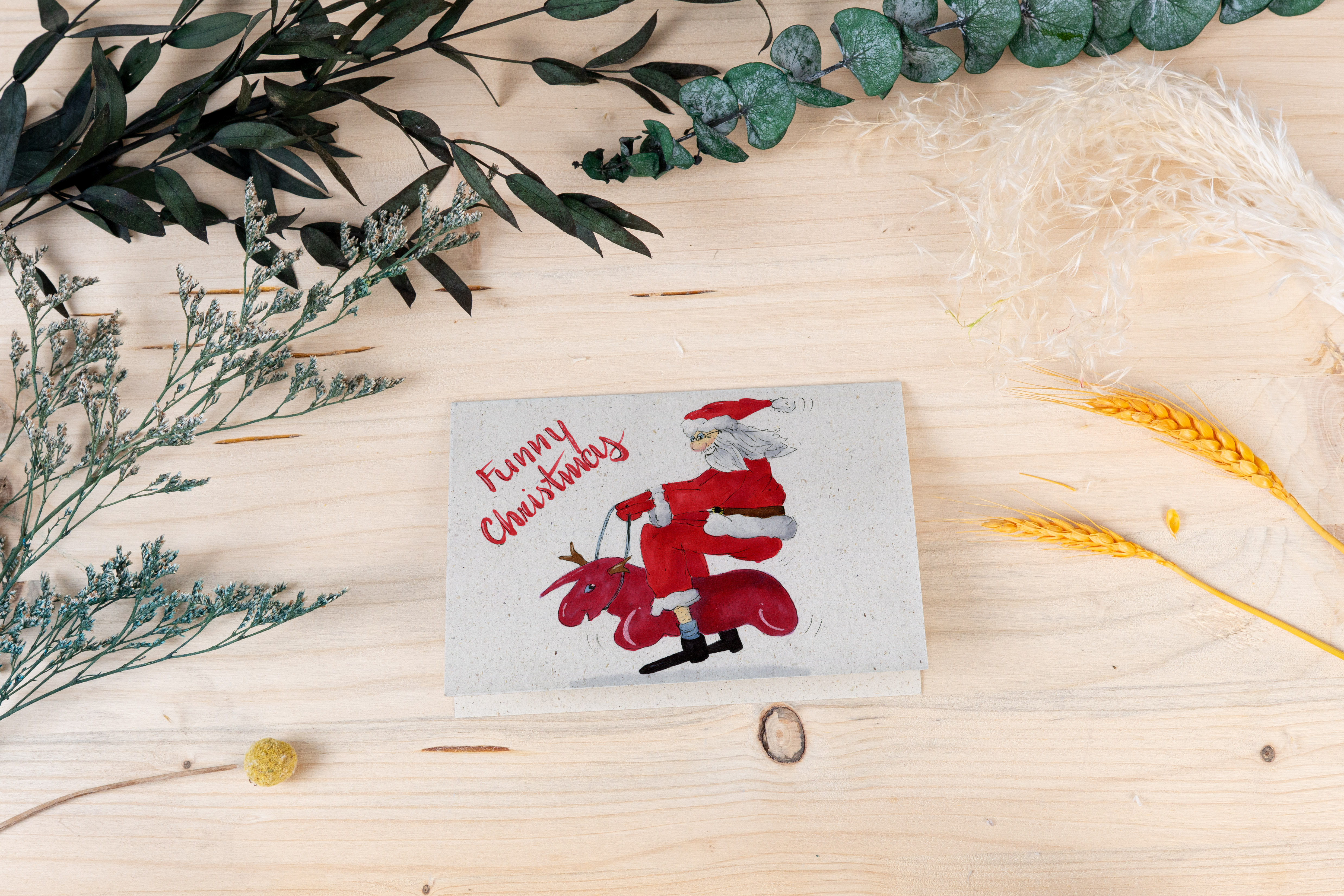 Weihnachtskarte „Funny Christmans“