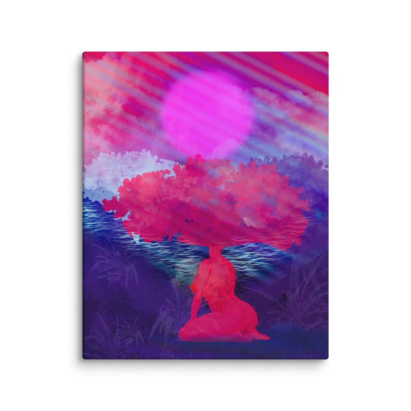 One with Nature Canvas Print 