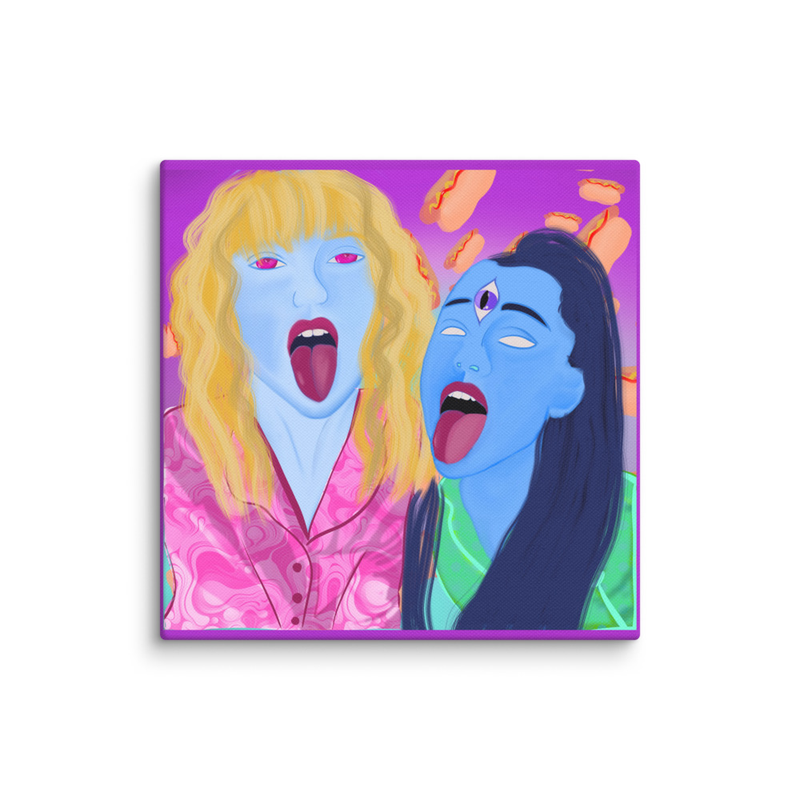 Glizzy Girls Canvas Print