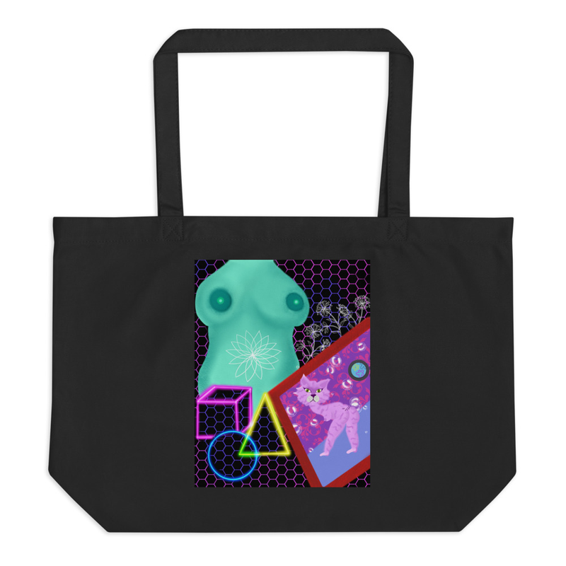 Ooh Lala Large organic tote bag