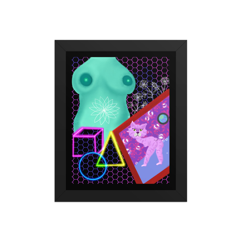 Oooh La la Framed photo paper print