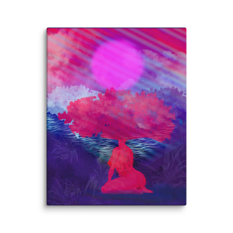 One with Nature Canvas Print 