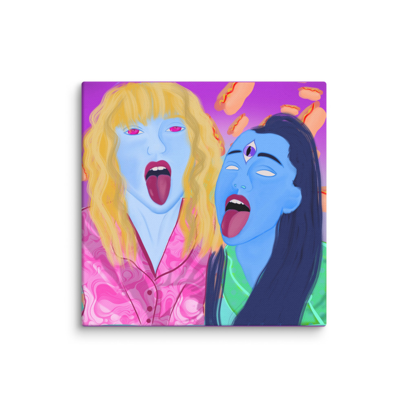 Glizzy Girls Canvas Print