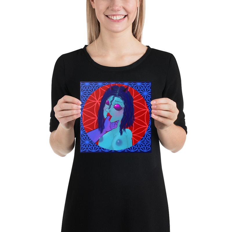 Blue Raspberry Sucker Canvas Print 