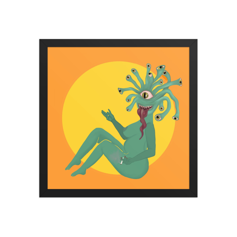 Smoking Hot and Smoking Pot Framed Print