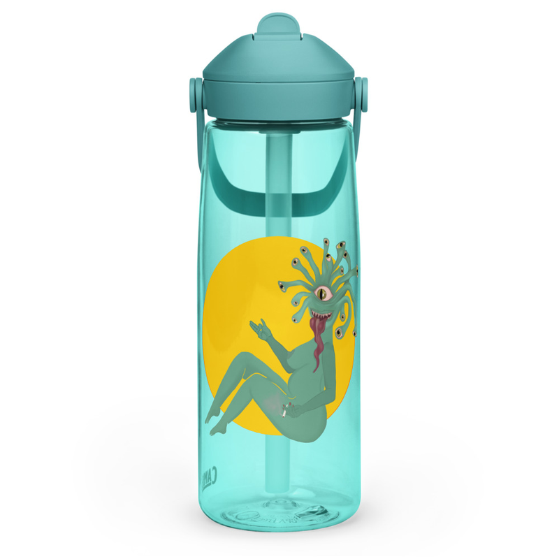 Smoking Hot Monster Flip straw Camelbak water bottle