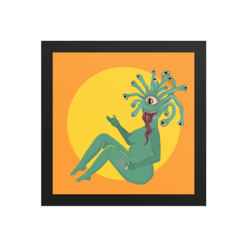 Smoking Hot and Smoking Pot Framed Print