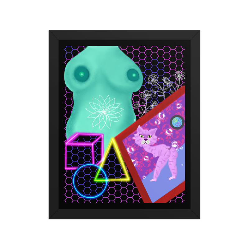 Oooh La la Framed photo paper print
