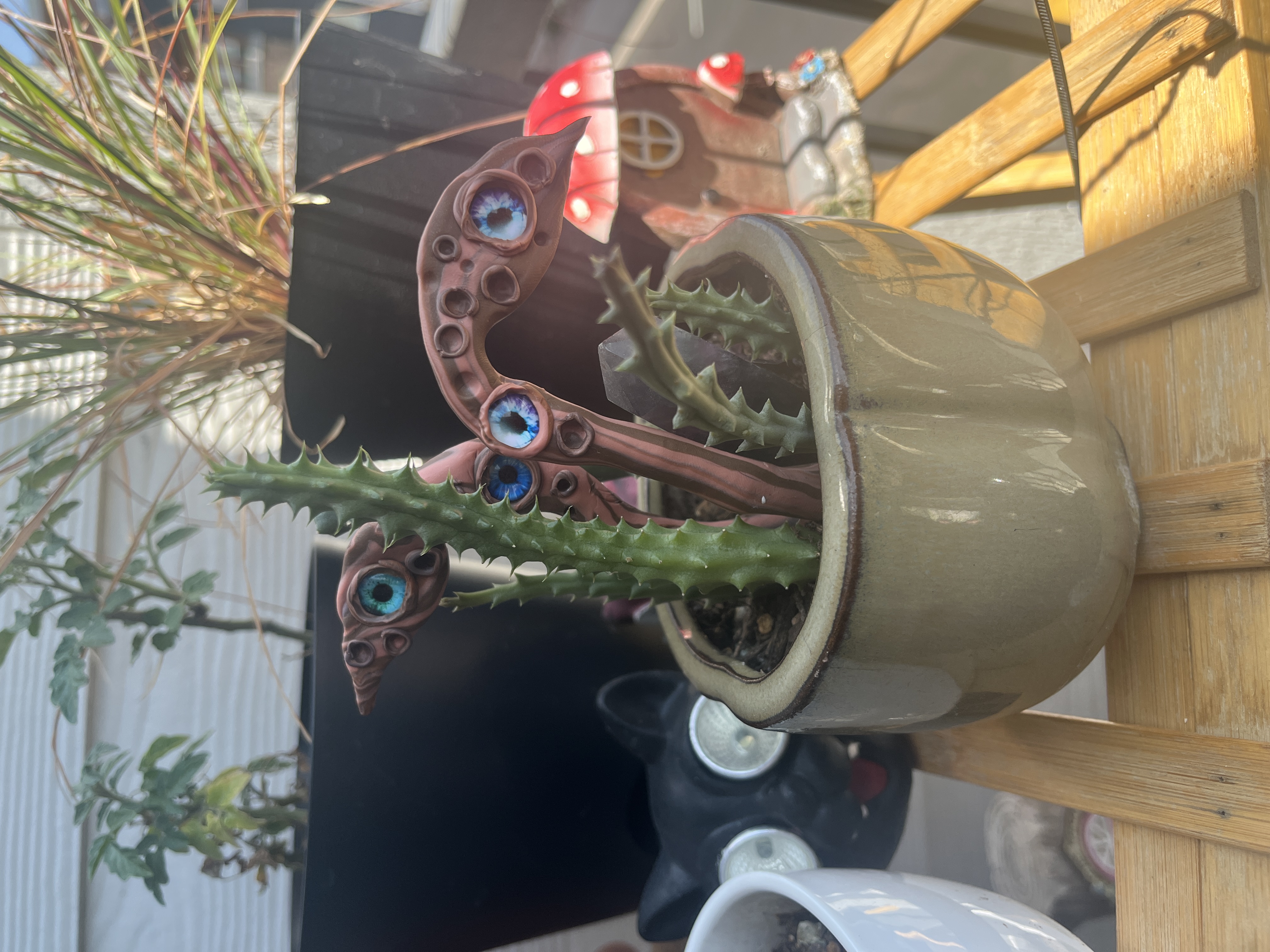 Clay Plant Tentacles Decoration