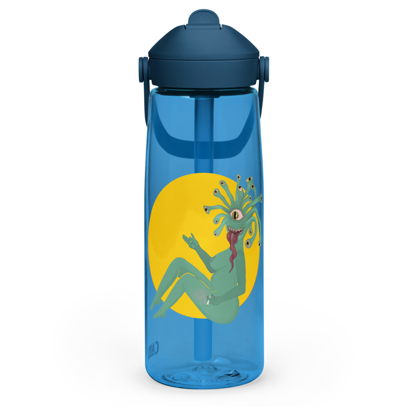 Smoking Hot Monster Flip straw Camelbak water bottle