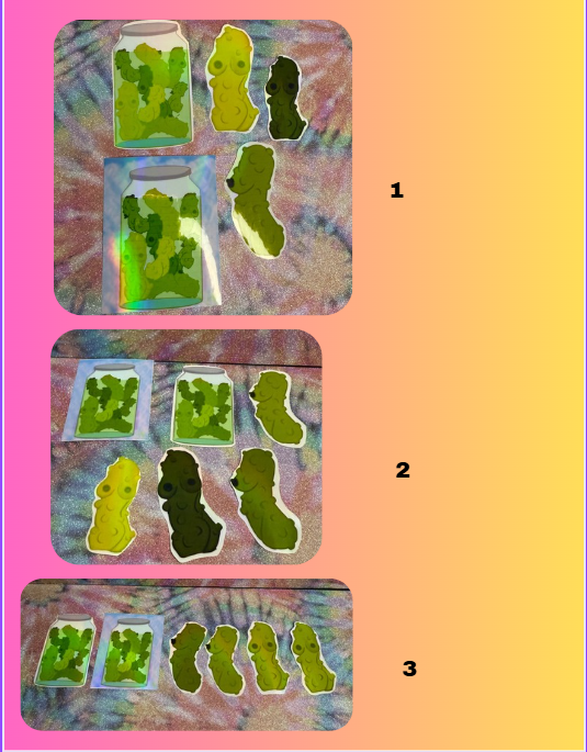 Hot Spicy Pickle Sticker Set