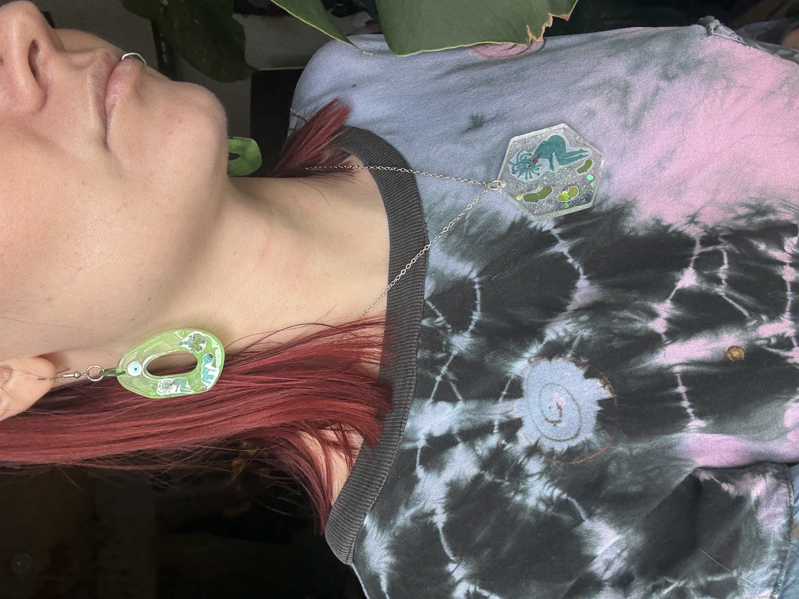 Hot Monsters Earring and Necklace Set