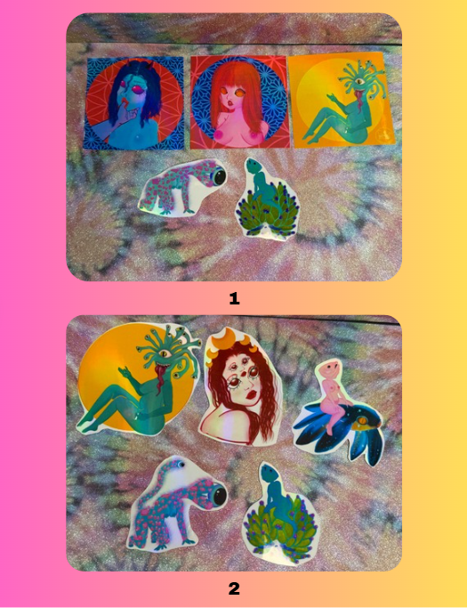 Large Sticker Set of 5