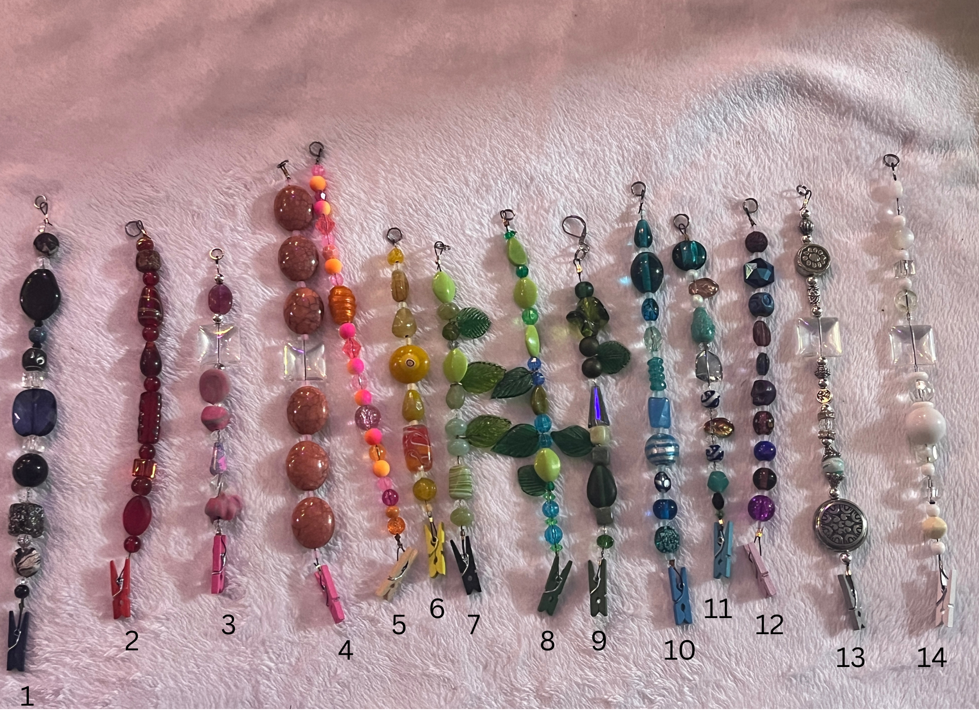 Beaded Photo Holder for Plants or Wall Hanging