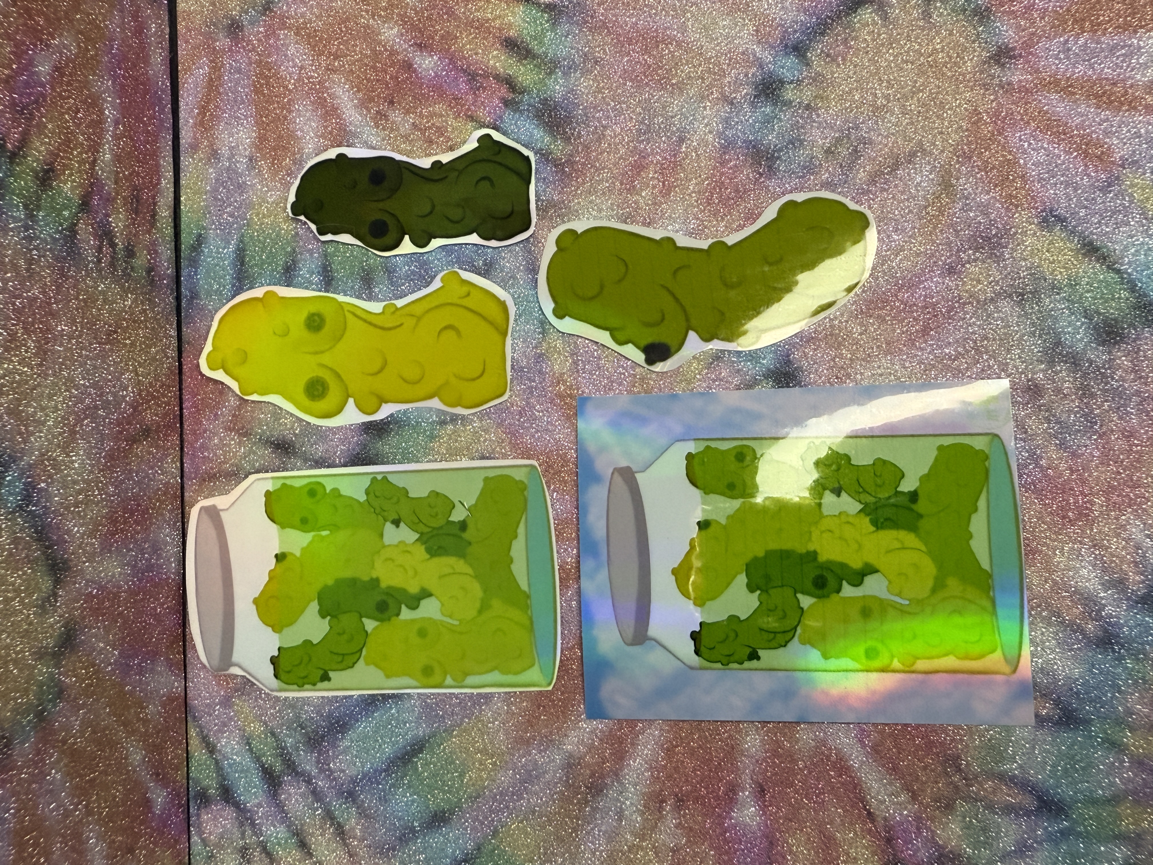 Hot Spicy Pickle Sticker Set