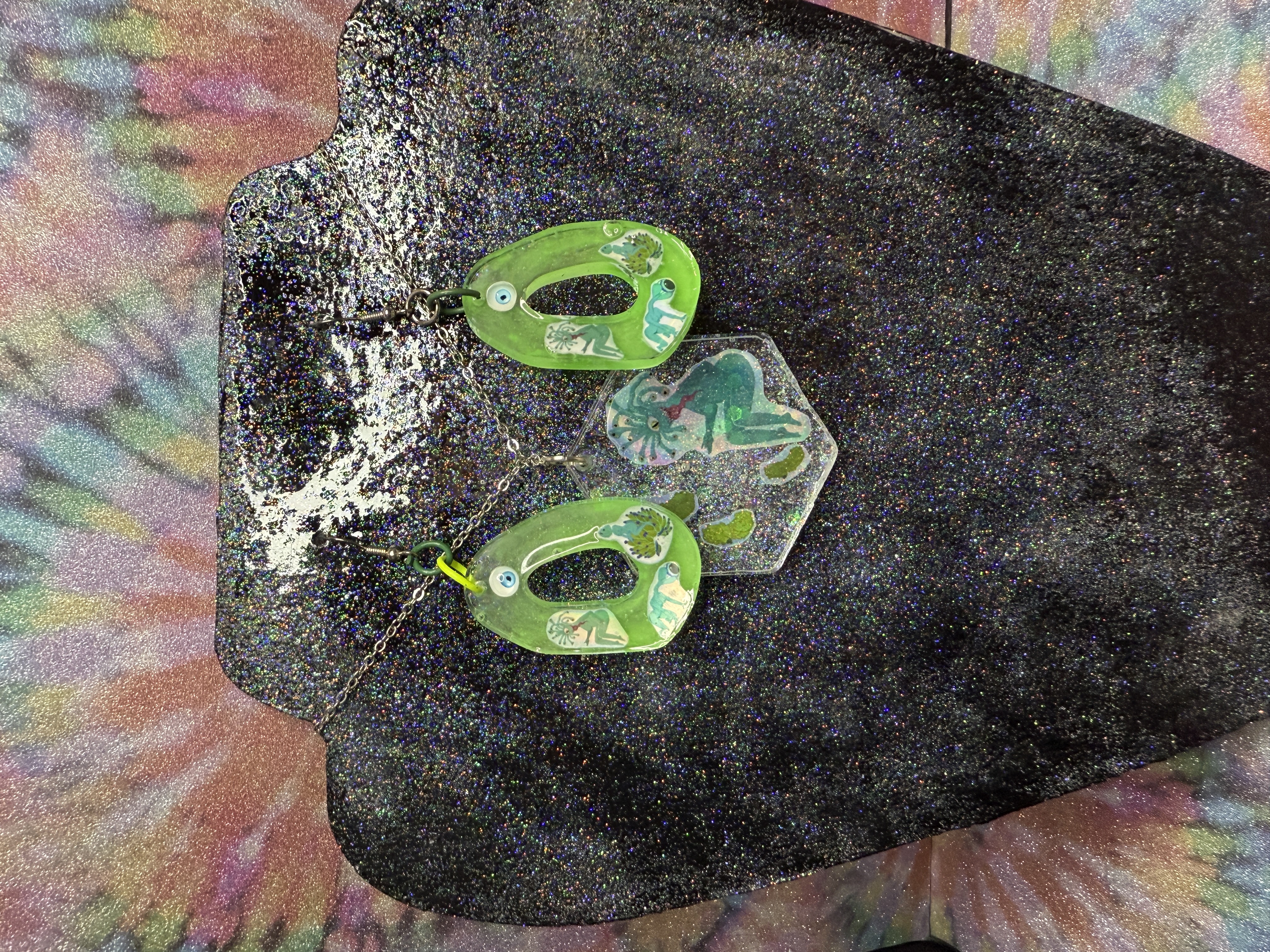 Hot Monsters Earring and Necklace Set