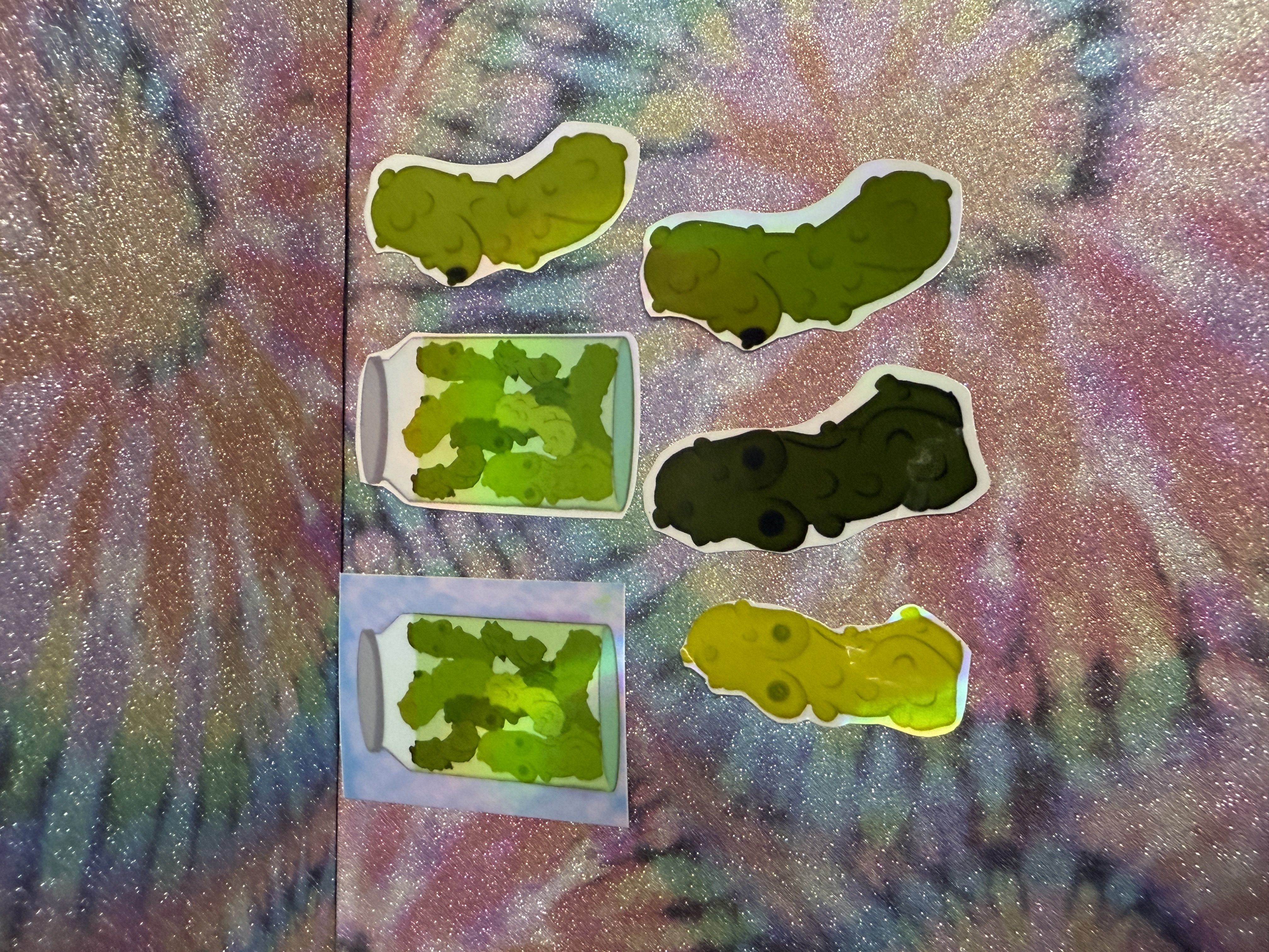 Hot Spicy Pickle Sticker Set