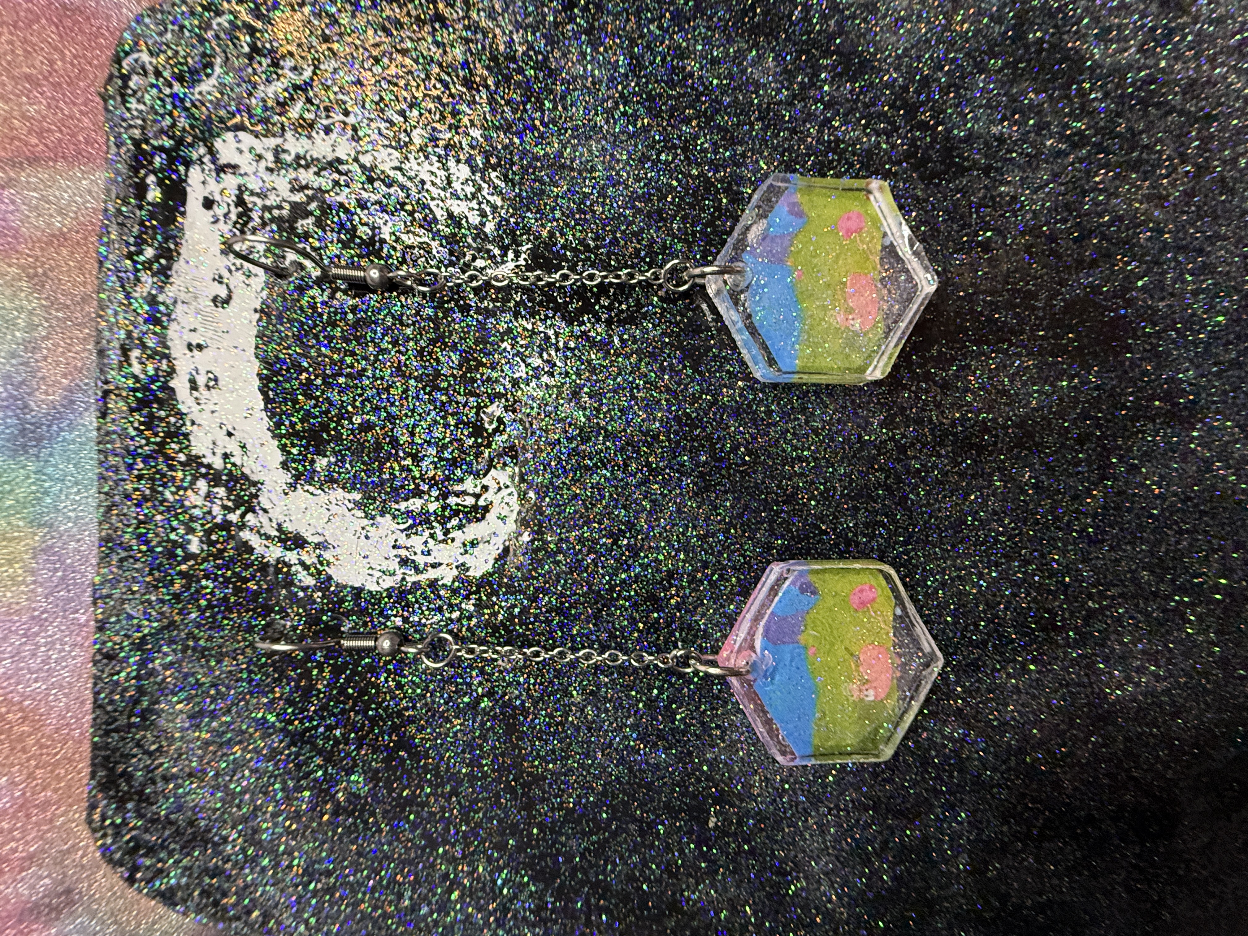 SpongeBob Inspired Dangly Earrings 