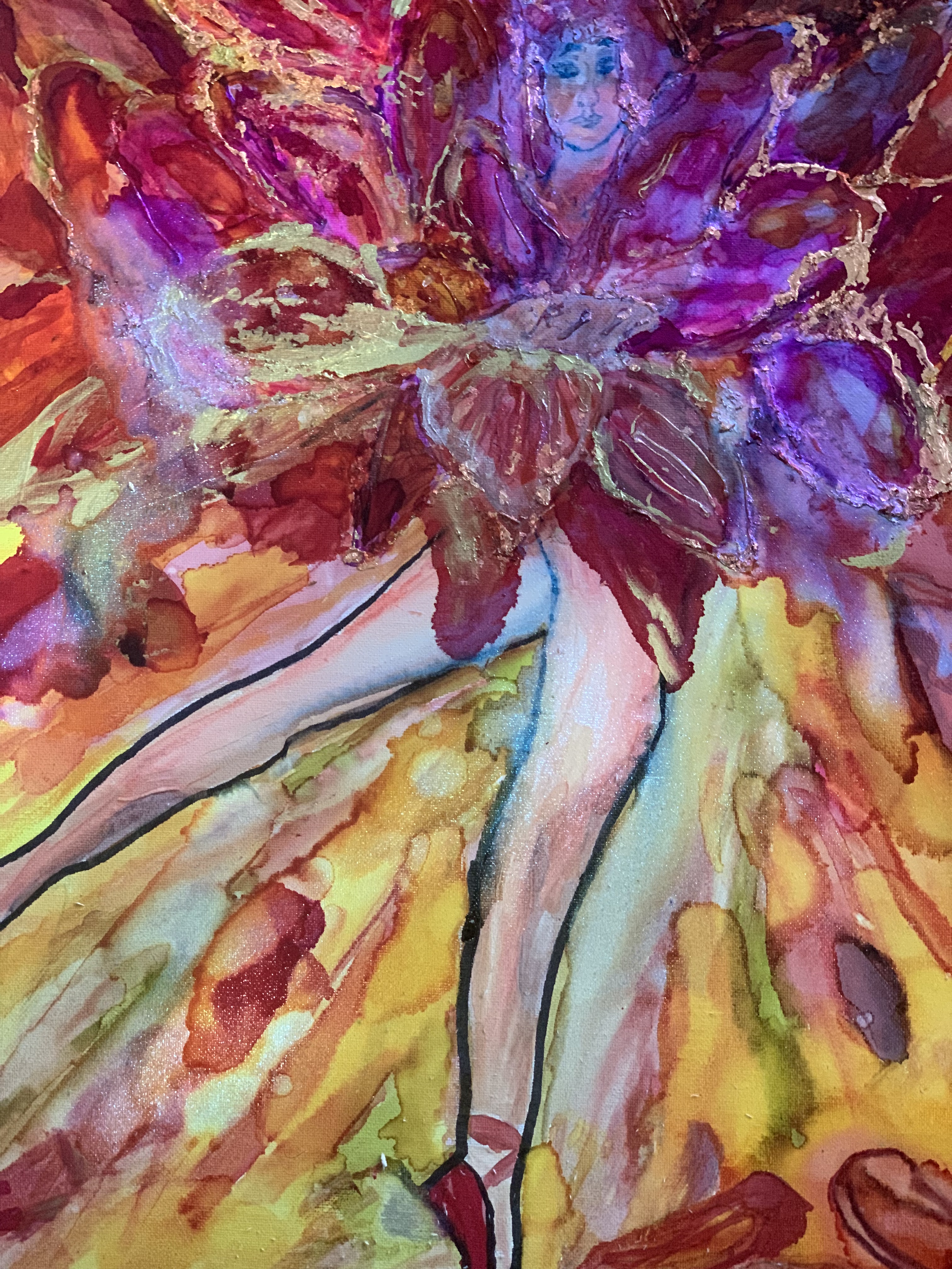 Abstract Ballerina Painting (16x20)