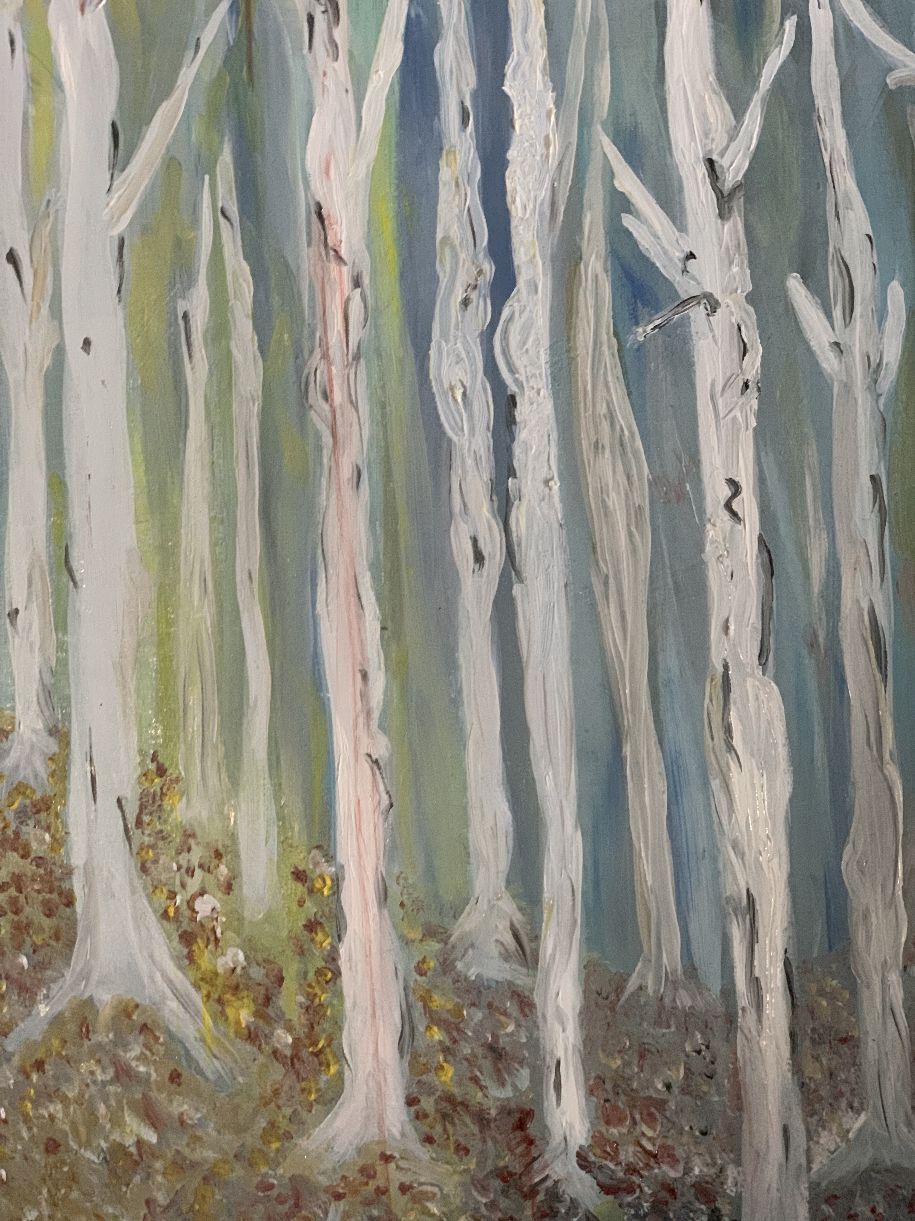 Forest Themed Painting (16x20 deep cradled wood panel)