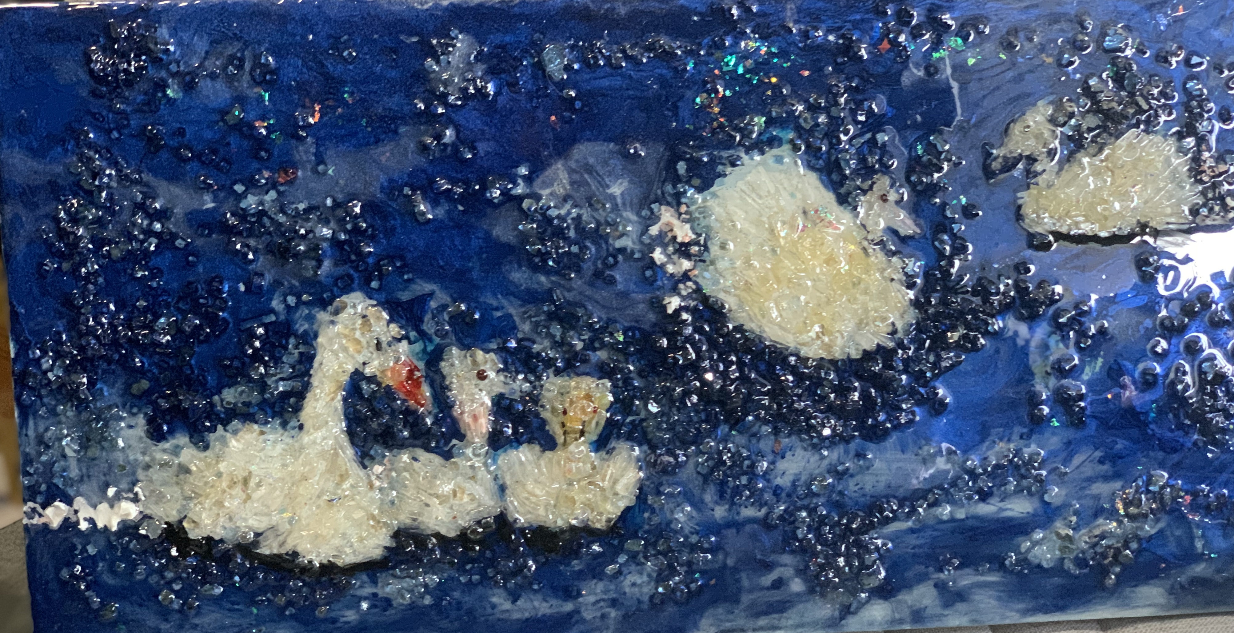 Handmade Abstract Painting (12x24)