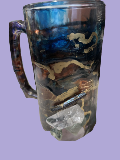 Decorative Resin tall Stine  22 oz