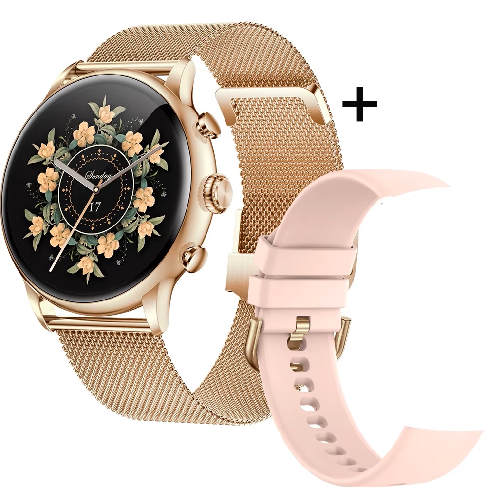 Montre intelligente dorée