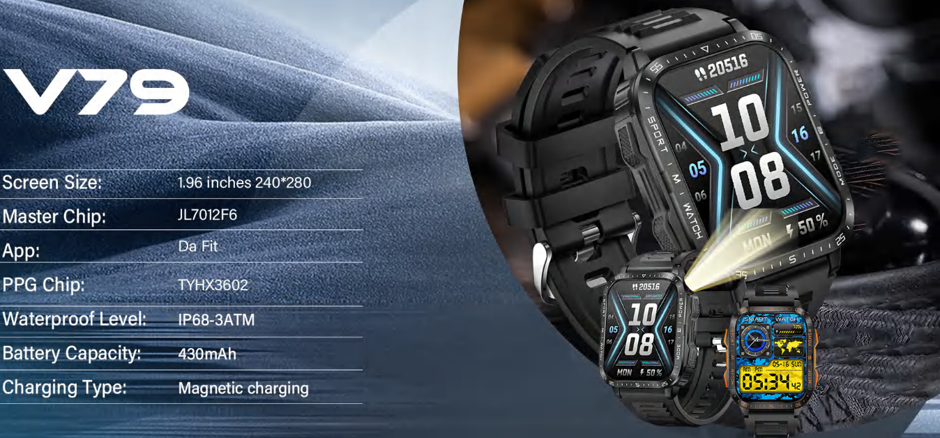 Montre intelligente V79