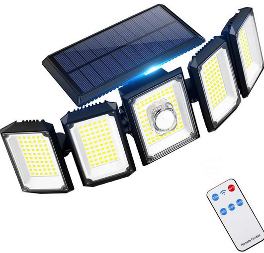 Projecteur solaire LED avec télécommande