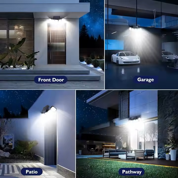 Projecteur solaire LED avec télécommande