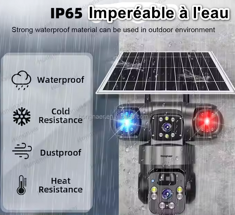 Caméra de surveillance solaire 8MP