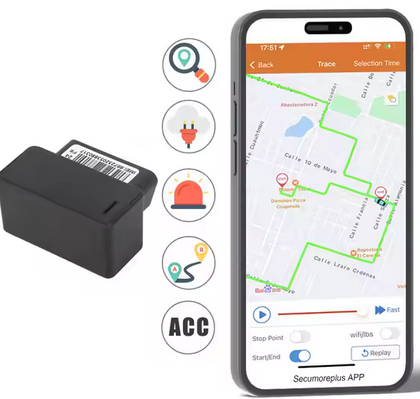 Traceur GPS OBD2 sans fil pour voiture