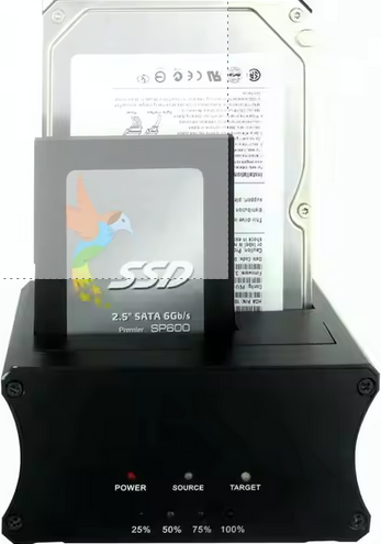 Station d'accueil pour disques durs et clonage de disques dur