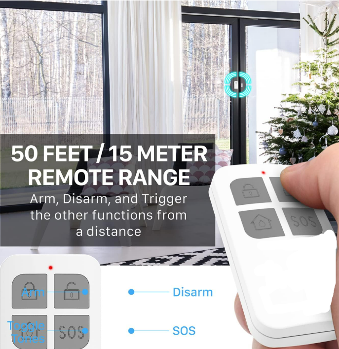 Alarme pour porte avec télécommande