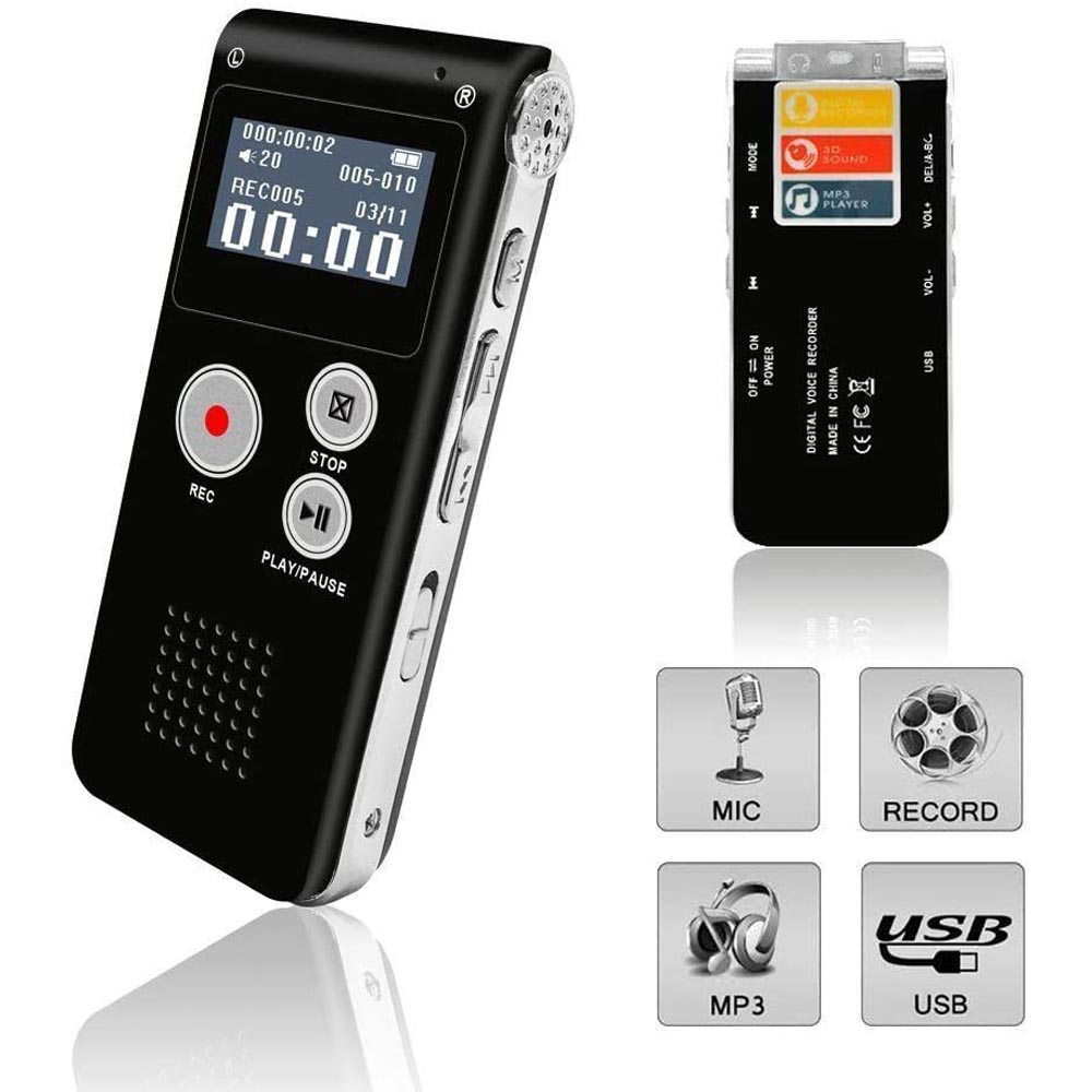 Dictaphone numérique à activation vocale