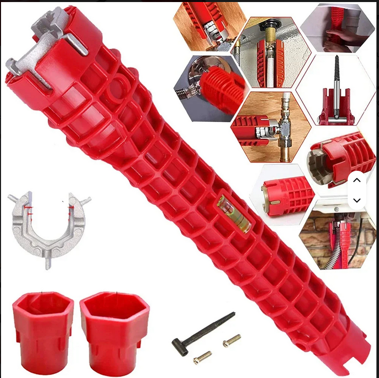 Outil de plomberie multifonction 8 en 1 pour robinet et évier