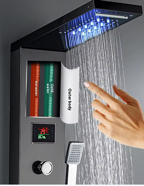 Colonnes de douche multifonction de diverses couleurs